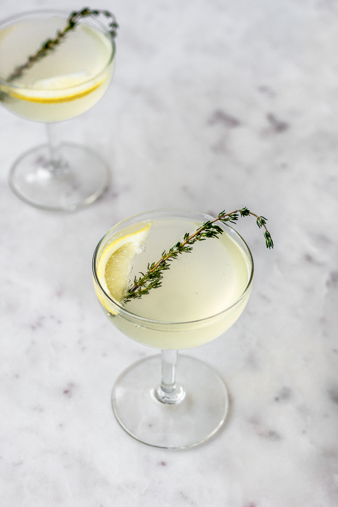 French 75 with Thyme | Serendipity by Sara Lynn