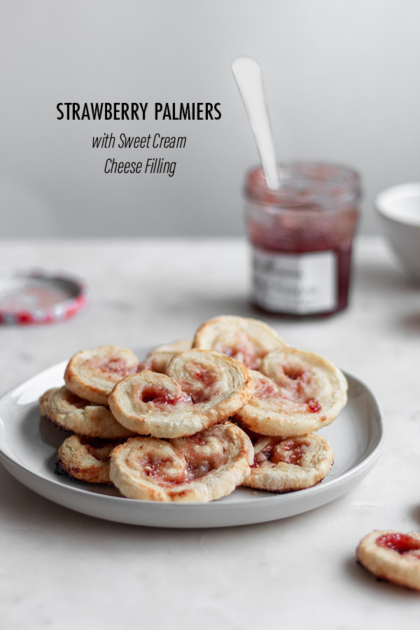 Strawberry Palmiers with Sweet Cream Cheese, Citrus, & Vanilla | Serendipity by Sara Lynn