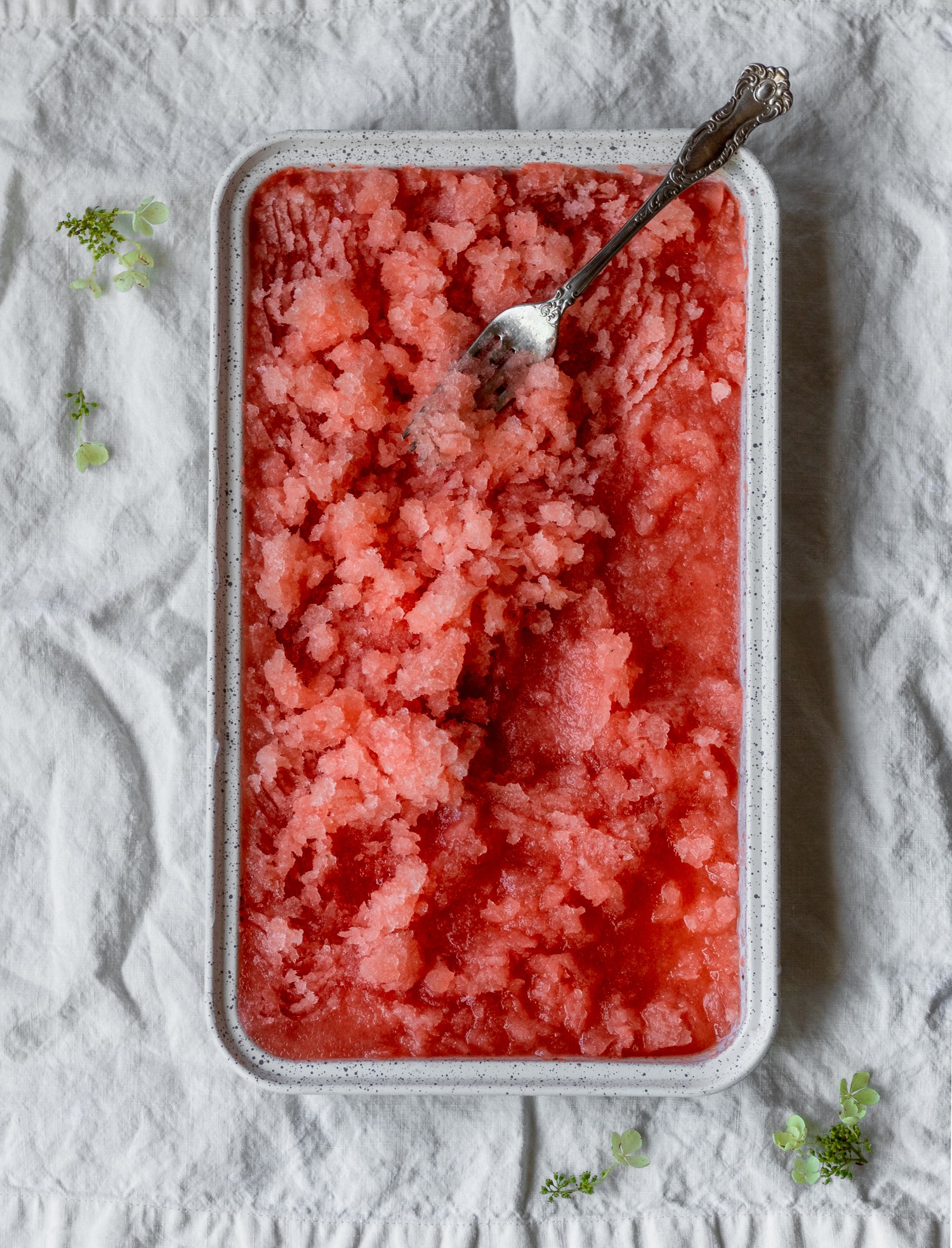 Strawberry Aperol Spritz Granita | Serendipity by Sara Lynn
