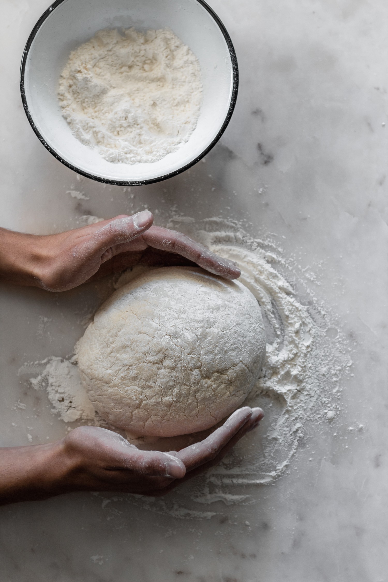 How to make dough from scratch.