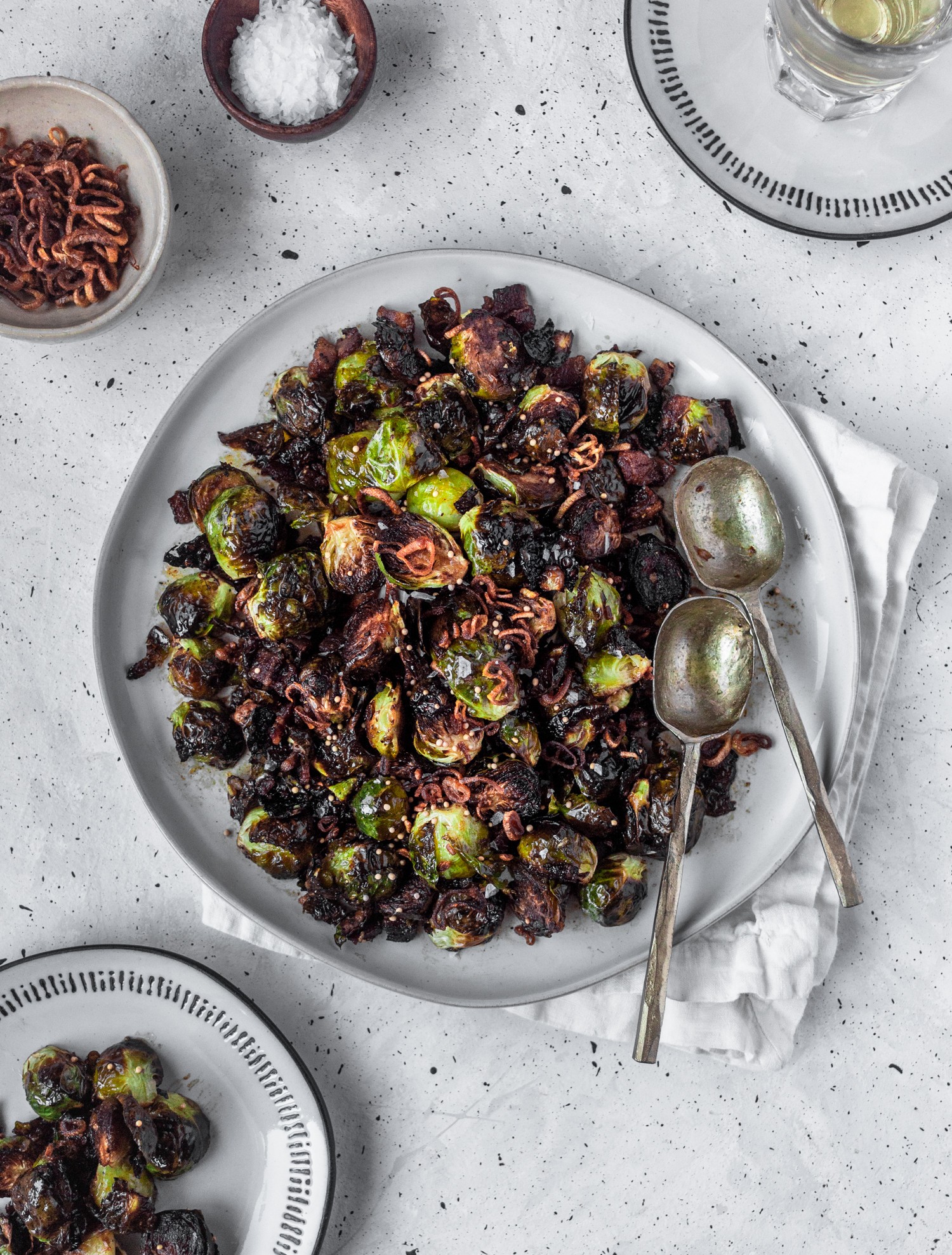 The secret to making crispy brussels sprouts.